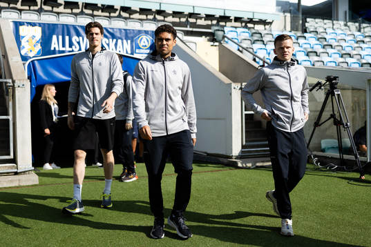 IFK Göteborgs Adam Benediktsson, Thomas Santos och