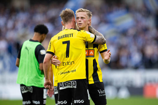 Häckens Jacob Barret Laursen och Tomas Olai Totland deppar