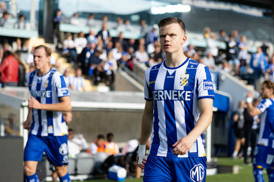 IFK Göteborgs Kolbeinn Thordarson innan fotbollsmatchen i