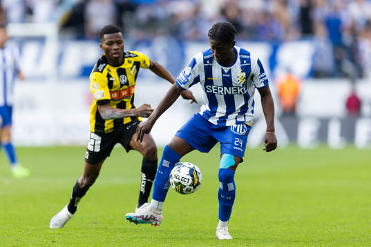 Häckens Akoua Romeo Amane och IFK Göteborgs Abundance