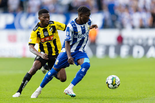 Häckens Akoua Romeo Amane och IFK Göteborgs Abundance