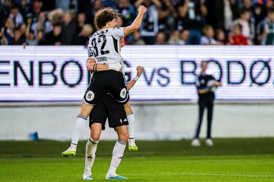 Leo Erik Jean Cornic of Rosenborg celebrates