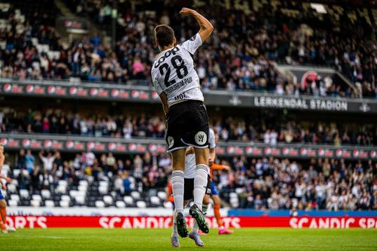 Håkan Wiedesheim-Paul of Rosenborg celebrates