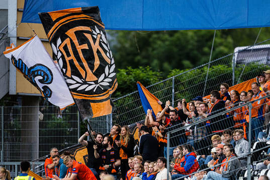 Spectators in the stands
