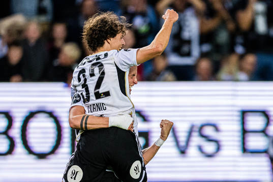 Leo Erik Jean Cornic of Rosenborg celebrates