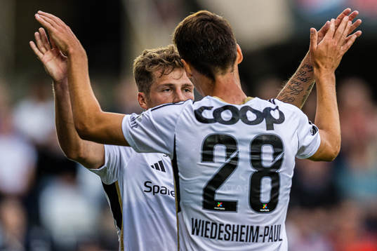 Carl Johan Holse of Rosenborg celebrates