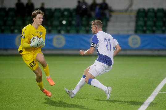 Jönköpings Södras målvakt David Celic och GIF