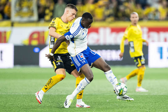 Elfsborgs Andri Fannar Baldursson och IFK Norrköpings