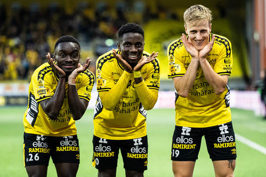 Elfsborgs Emmanuel Boateng, Michael Baidoo och Jeppe