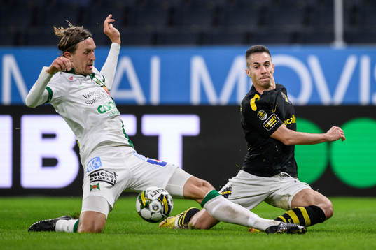 Varbergs Joakim Lindner och AIKs Dino Besirovic