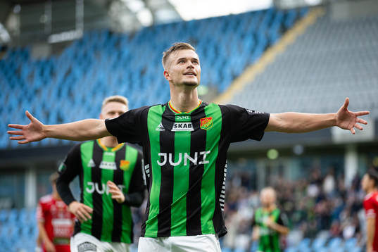 GAIS  Alexander Ahl Holmström jublar