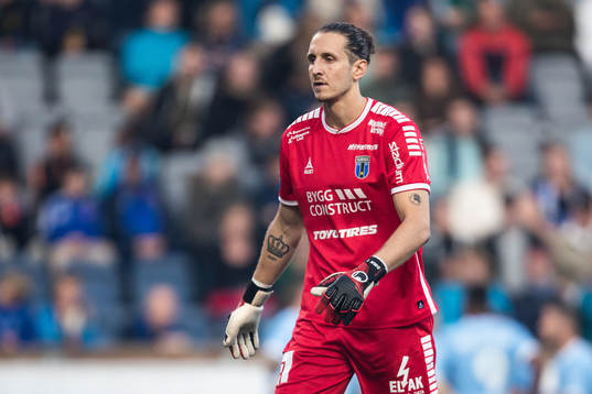 Sirius målvakt David Mitov Nilsson deppar