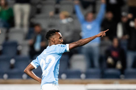 Malmö FFs Taha Ali jublar
