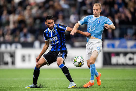 Sirius Joakim Persson och Malmö FFs Oscar Lewicki
