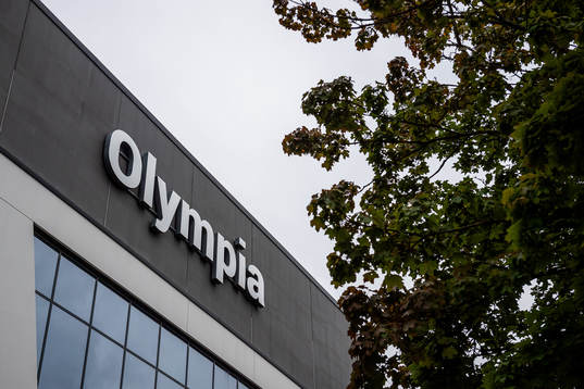 Skylt på Olympia