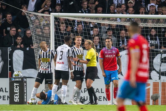 Helsingborgs Lucas Lima och Landskronas Melker Jonsson