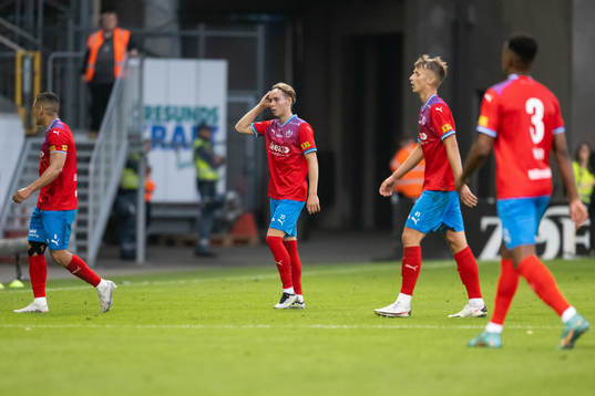 Helsingborgs Simon Bengtsson, Lukas Kjellnäs och Bernardo