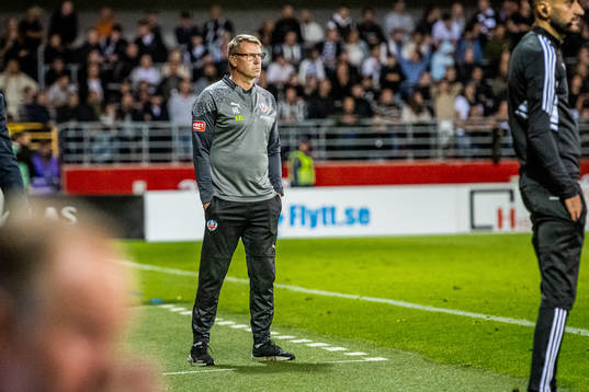 Helsingborgs tränare Hans Eklund deppar