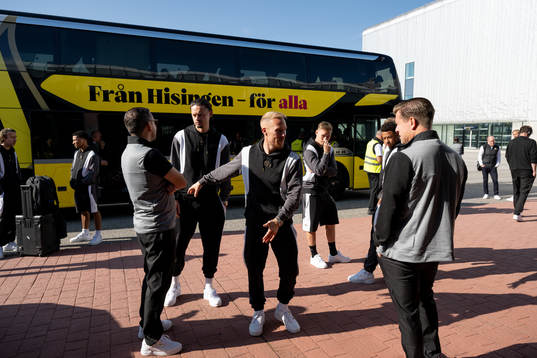 Mikkel Rygaard Jensen and the rest of the Häcken team