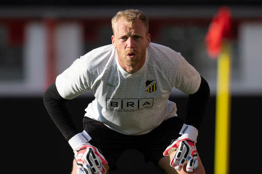 Goalkeeper Peter Abrahamsson of Häcken