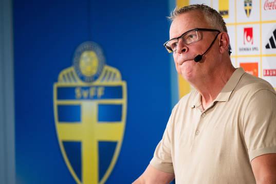 Head coach Janne Andersson of the Swedish national football