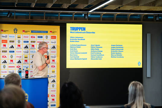 Head coach Janne Andersson of the Swedish national football