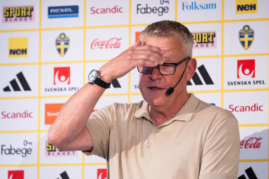 Head coach Janne Andersson of the Swedish national football