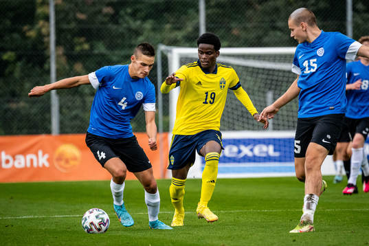 Estlands Fjodor Jekimov och Sveriges Dennis Asprilla Ponce