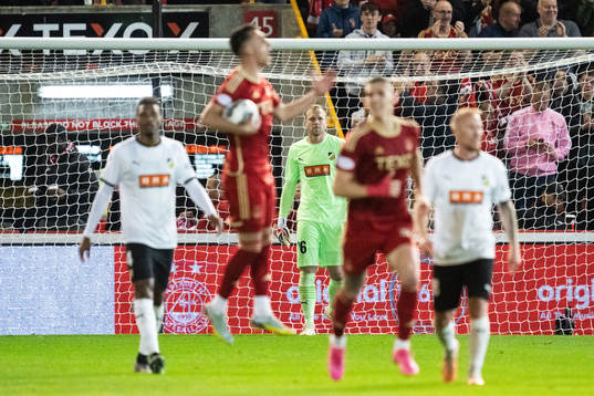 Peter Abrahamsson  of Häcken looks dejected