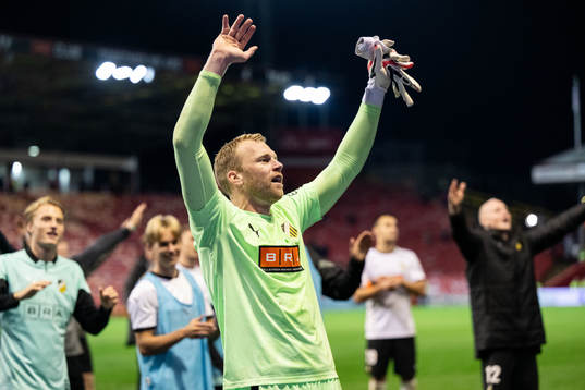 Peter Abrahamsson of Häcken celebrates