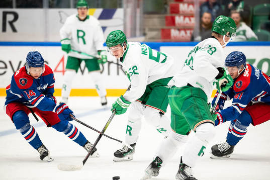 Oskarshamns Mikkel Øby-Olsen och Johan Johnsson mot
