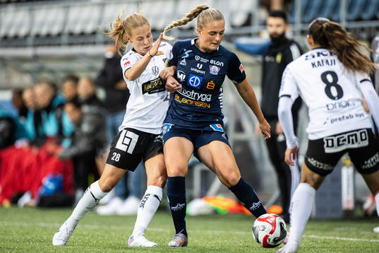 Häckens Anna Anvegård och Linköpings Lisa Björk