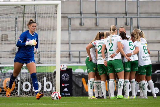 Hammarbys spelare jublar
