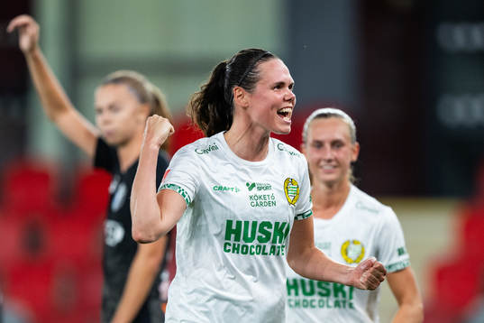 Hammarbys Simone Boye Sørensen jublar