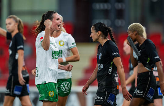 Hammarbys Simone Boye Sørensen jublar