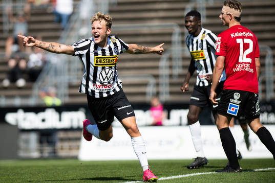 Landskronas Frederik Ihler jublar