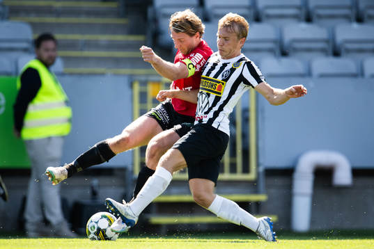 Landskronas Edvin Dahlqvist och GAISs August Wängberg
