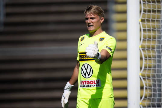 Landskronas målvakt Svante Hildeman