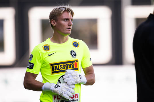 Landskronas målvakt Svante Hildeman
