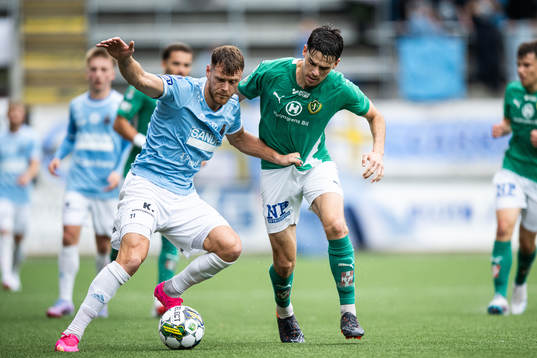 Gefles Leo Englund och Jönköpings Södras Samuel Adrian