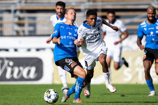 Halmstads Joel Allansson och Sirius Tashreeq Matthews