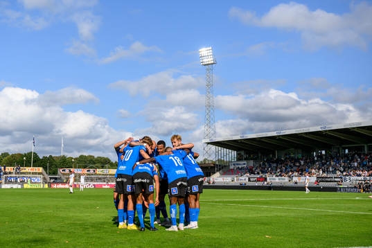 Halmstads spelare jublar