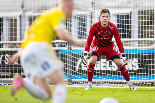 Ängelholms målvakt Robin Streifert