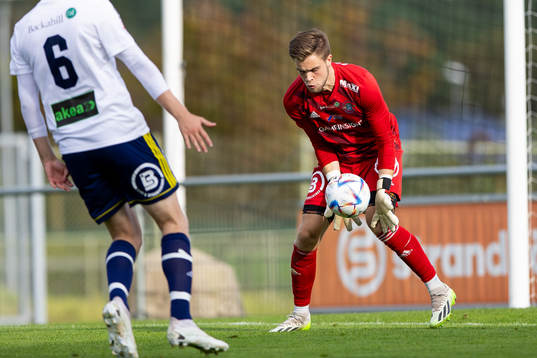 Ängelholms målvakt Robin Streifert