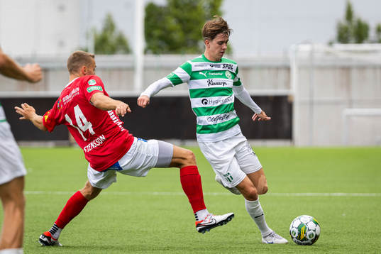 Västerås SKs Max Larsson mot Brages Jacob Stensson