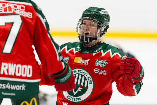 Frölundas Andrea Dalen jublar