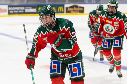 Frölundas Andrea Dalen jublar