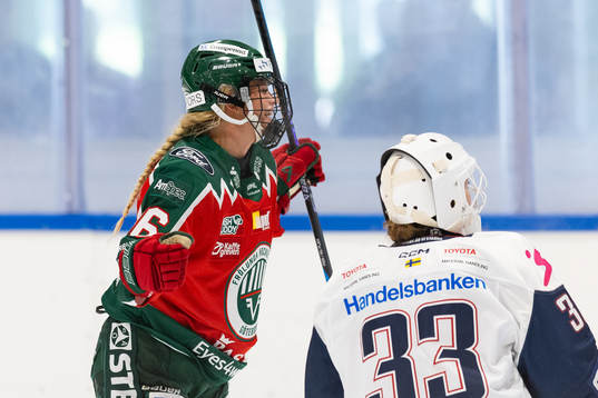Frölundas Jennifer Carlsson jublar