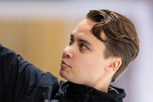 Frölundas målvaktstränare William Nordlund innan