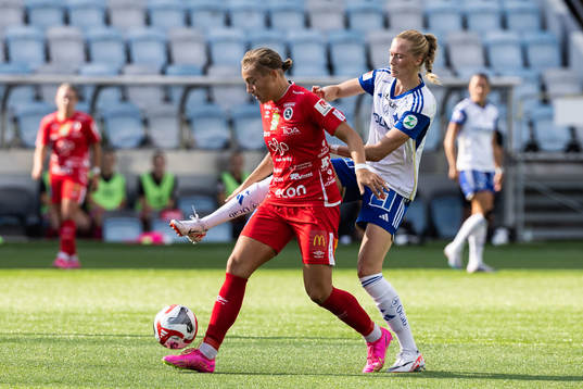 Örebros Jenny Danielsson och IFK Norrköpings Ebba Handfast